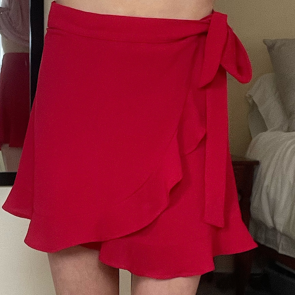 Show me your mumu 2023 red skirt Italian summer